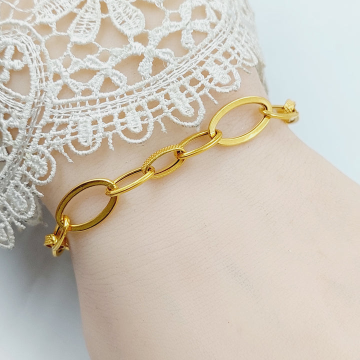 21K Gold Cuban Links Bracelet by Saeed Jewelry - Image 15