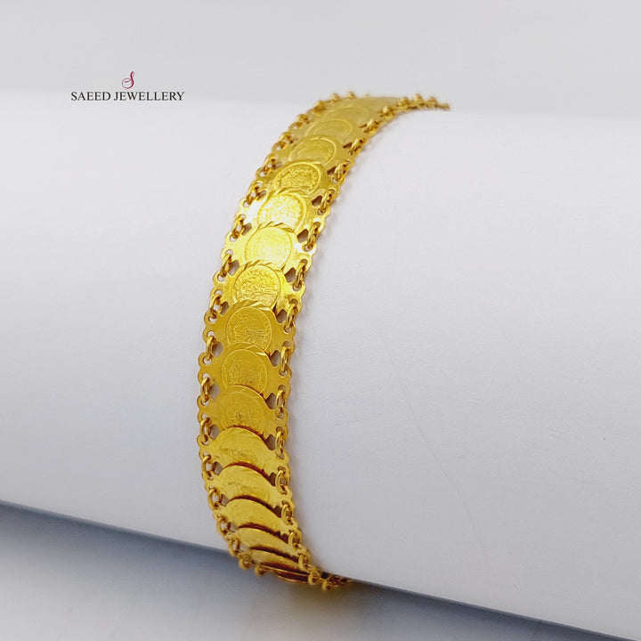 21K Gold Eighths Bracelet by Saeed Jewelry - Image 7