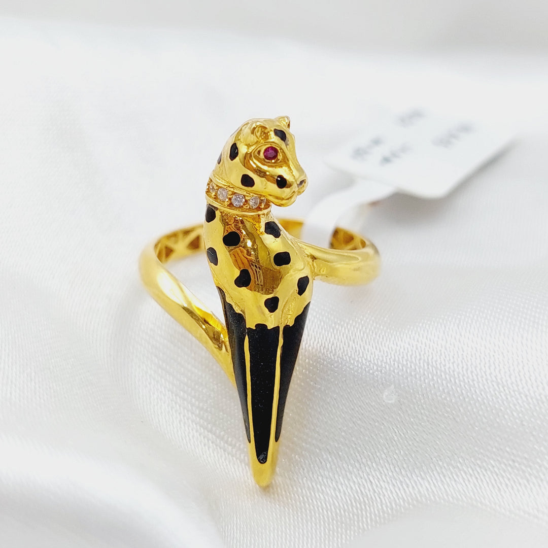 21K Gold Cheetah Ring by Saeed Jewelry - Image 7