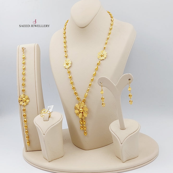 21K Gold Fancy 4 -piece Set by Saeed Jewelry - Image 11