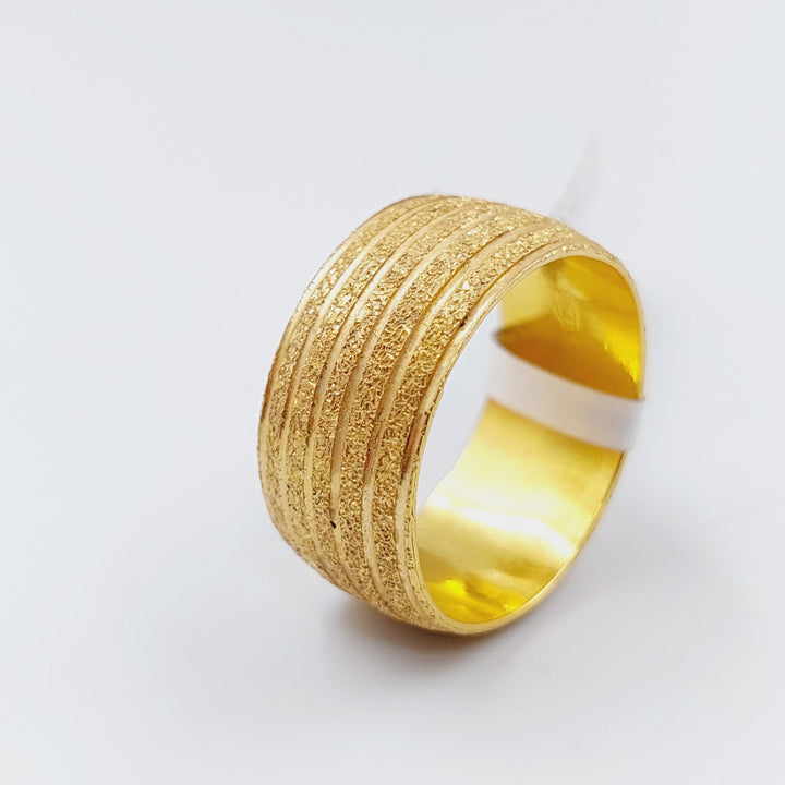 21K Gold Laser Wedding Ring by Saeed Jewelry - Image 20