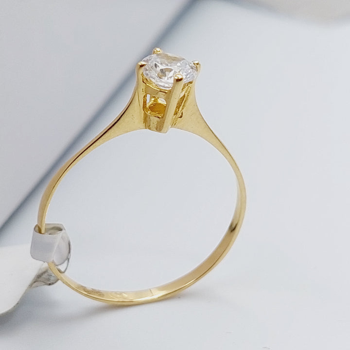 18K Gold Solitaire Engagement Ring by Saeed Jewelry - Image 8