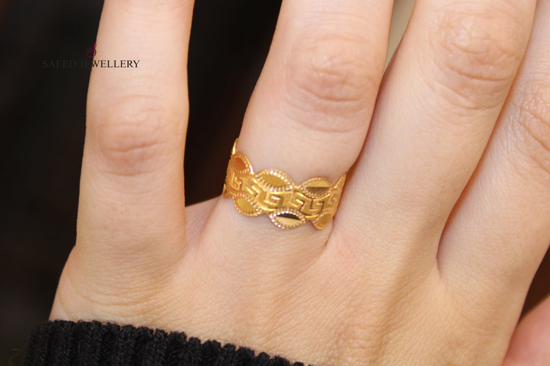 21K Gold CNC Wedding Ring by Saeed Jewelry - Image 8