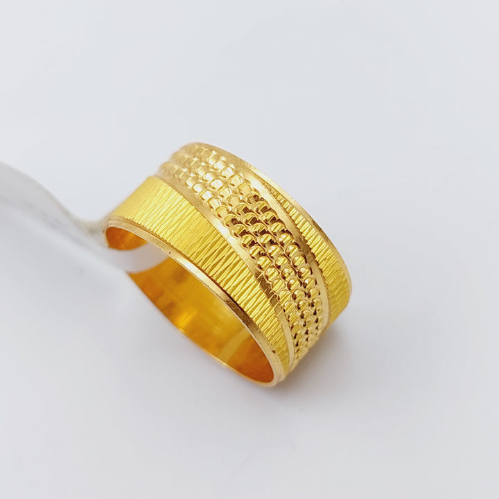 21K Gold CNC Wedding Ring by Saeed Jewelry - Image 11