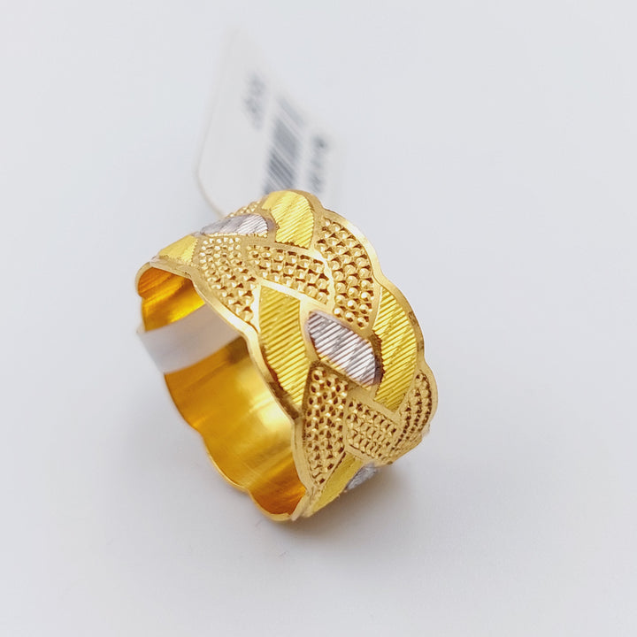 21K Gold CNC Wedding Ring by Saeed Jewelry - Image 7