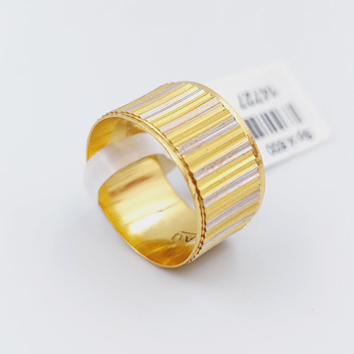 21K Gold CNC Wedding Ring by Saeed Jewelry - Image 11