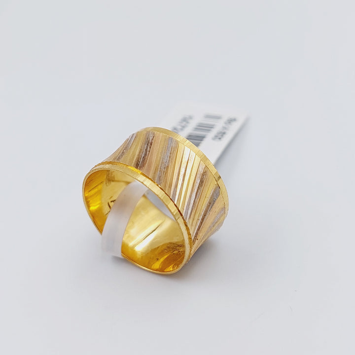 21K Gold CNC Wedding Ring by Saeed Jewelry - Image 23