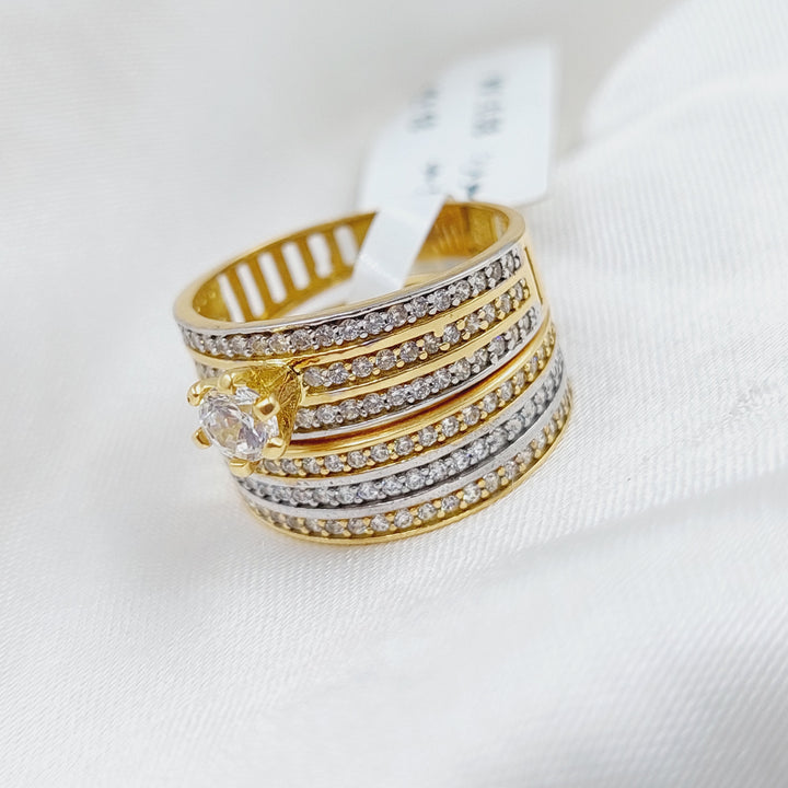 18K Gold Twins Wedding Ring by Saeed Jewelry - Image 10