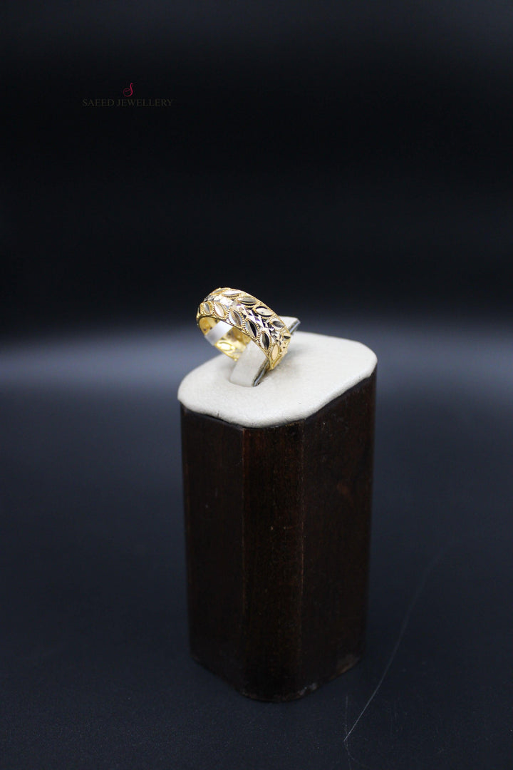 21K Gold Spike Wedding Ring by Saeed Jewelry - Image 7