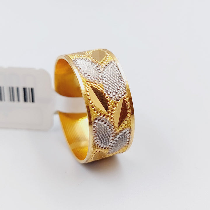 21K Gold CNC Wedding Ring by Saeed Jewelry - Image 12