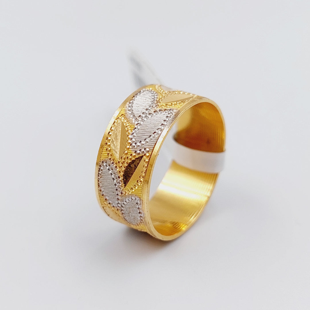 21K Gold CNC Wedding Ring by Saeed Jewelry - Image 17