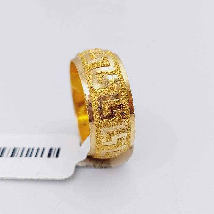 21K Gold Laser Wedding Ring by Saeed Jewelry - Image 10