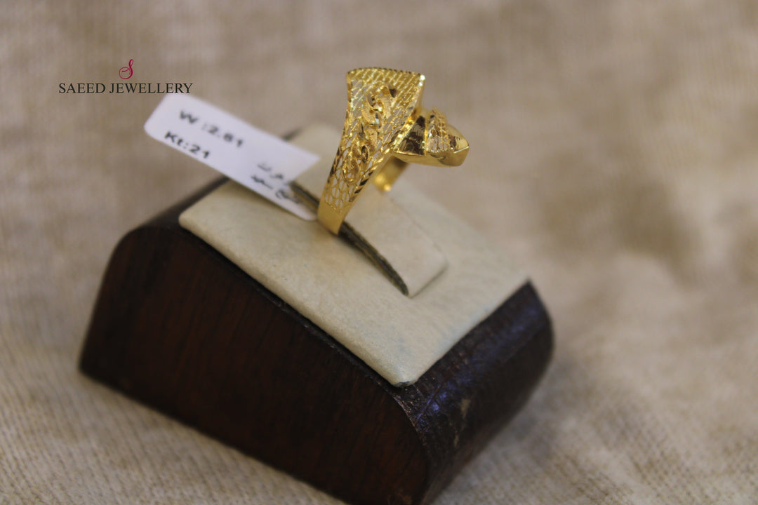 21K Gold Fancy Ring by Saeed Jewelry - Image 8