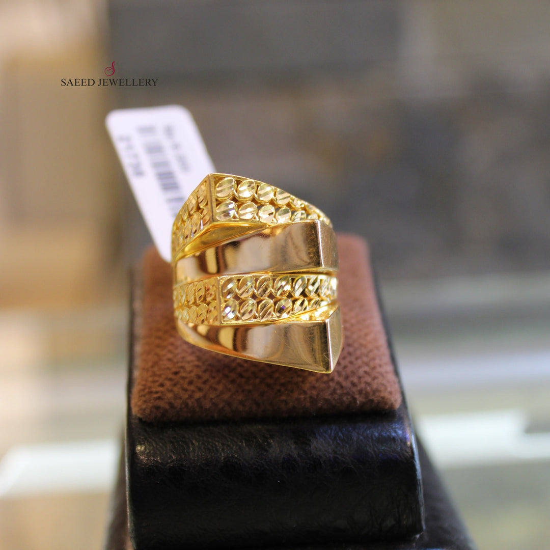 21K Gold Fancy Ring by Saeed Jewelry - Image 9