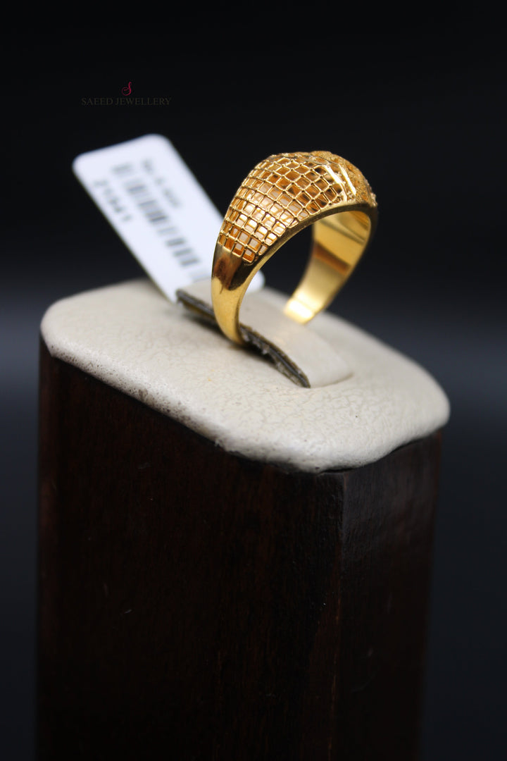 21K Gold Kuwaiti Ring by Saeed Jewelry - Image 7