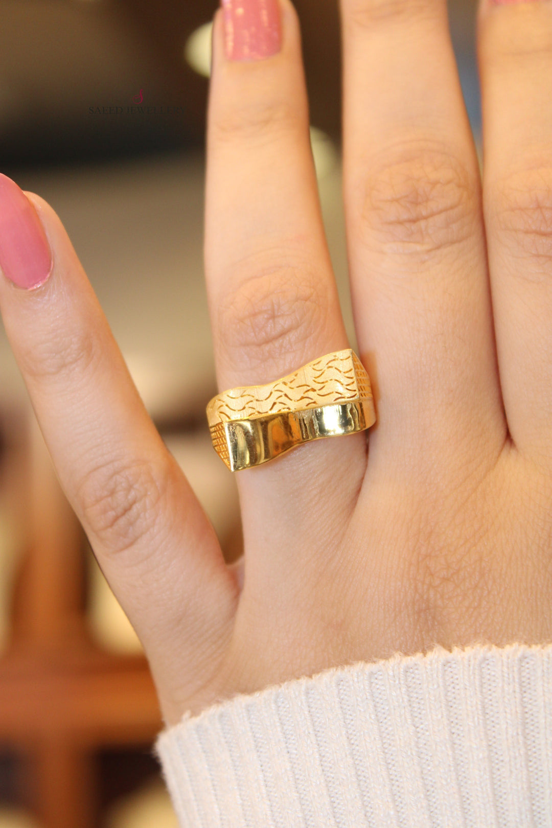 21K Gold Fancy Ring by Saeed Jewelry - Image 9