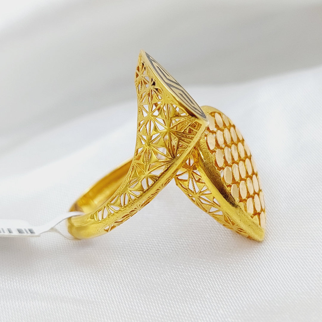 21K Gold Enamel Fancy Ring by Saeed Jewelry - Image 7