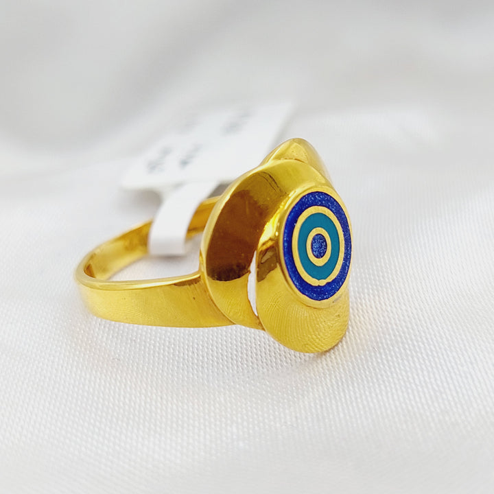 21K Gold Enamel Ring by Saeed Jewelry - Image 9