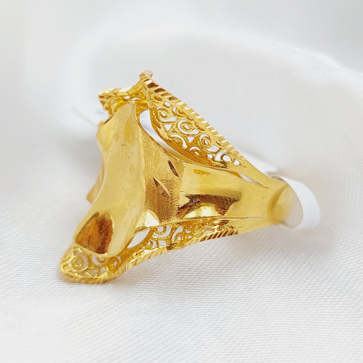 21K Gold Turkish Ring by Saeed Jewelry - Image 7