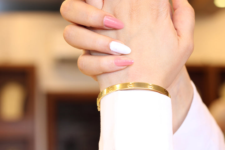 21K Gold Fancy Bracelet by Saeed Jewelry - Image 9