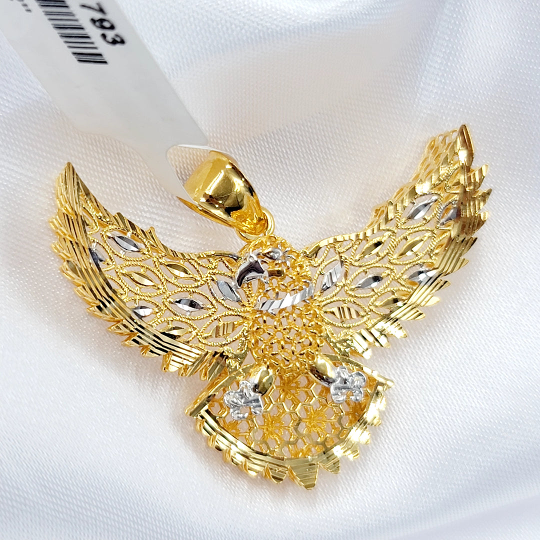 Deluxe Pendant Made of 21K Gold by Saeed Jewelry 