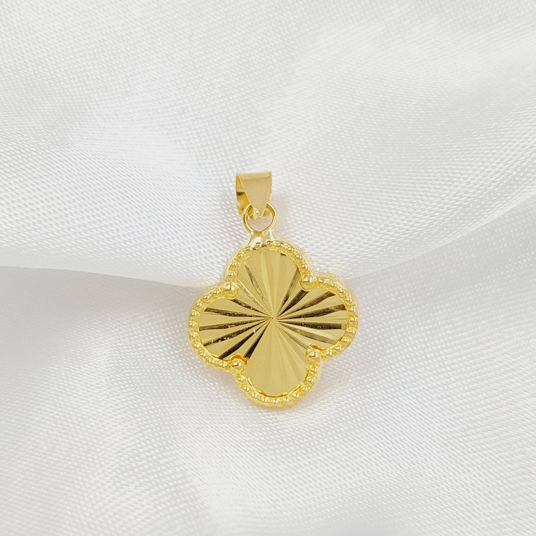 Clover Pendant Made of 18K Gold by Saeed Jewelry 