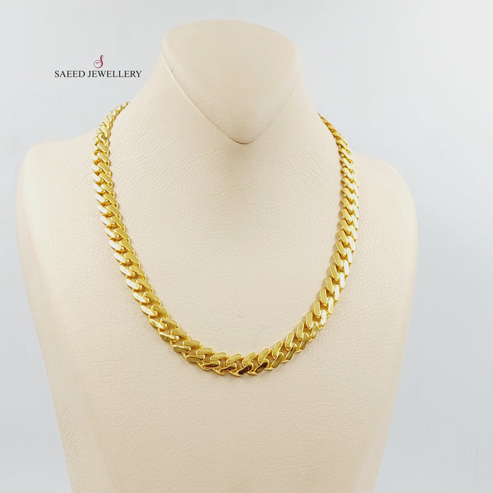 21K Gold Deluxe Cuban Links Necklace by Saeed Jewelry - Image 5