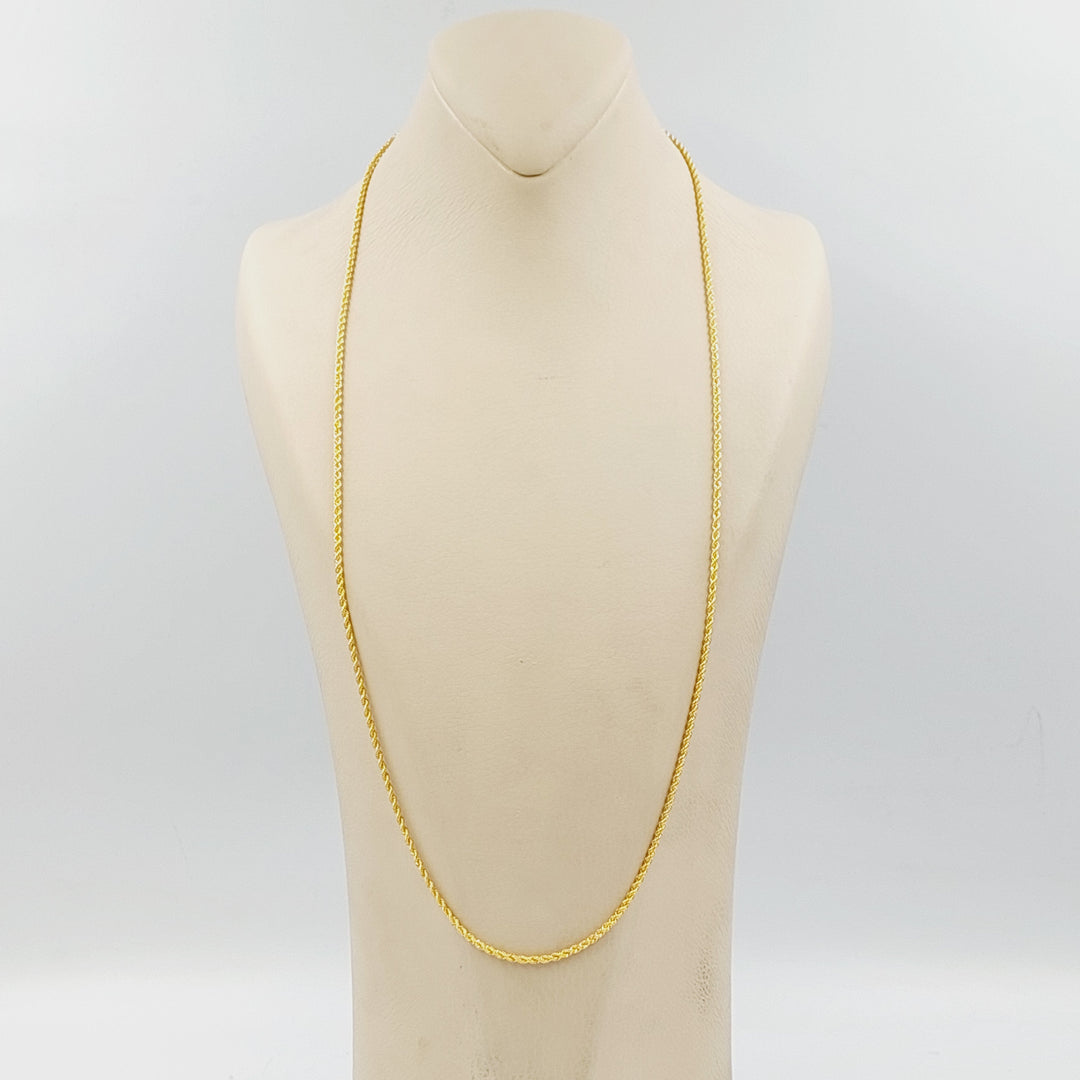 21K سنسال جدل 1.5mm-مجوهرات الشيخ سعيد-Saeed Jewelry 