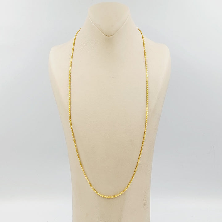 21K سنسال جدل 1.5mm-مجوهرات الشيخ سعيد-Saeed Jewelry 