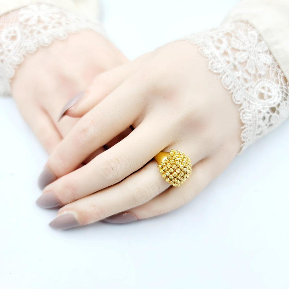 Balls Ring Made of 21K Gold by Saeed Jewelry 