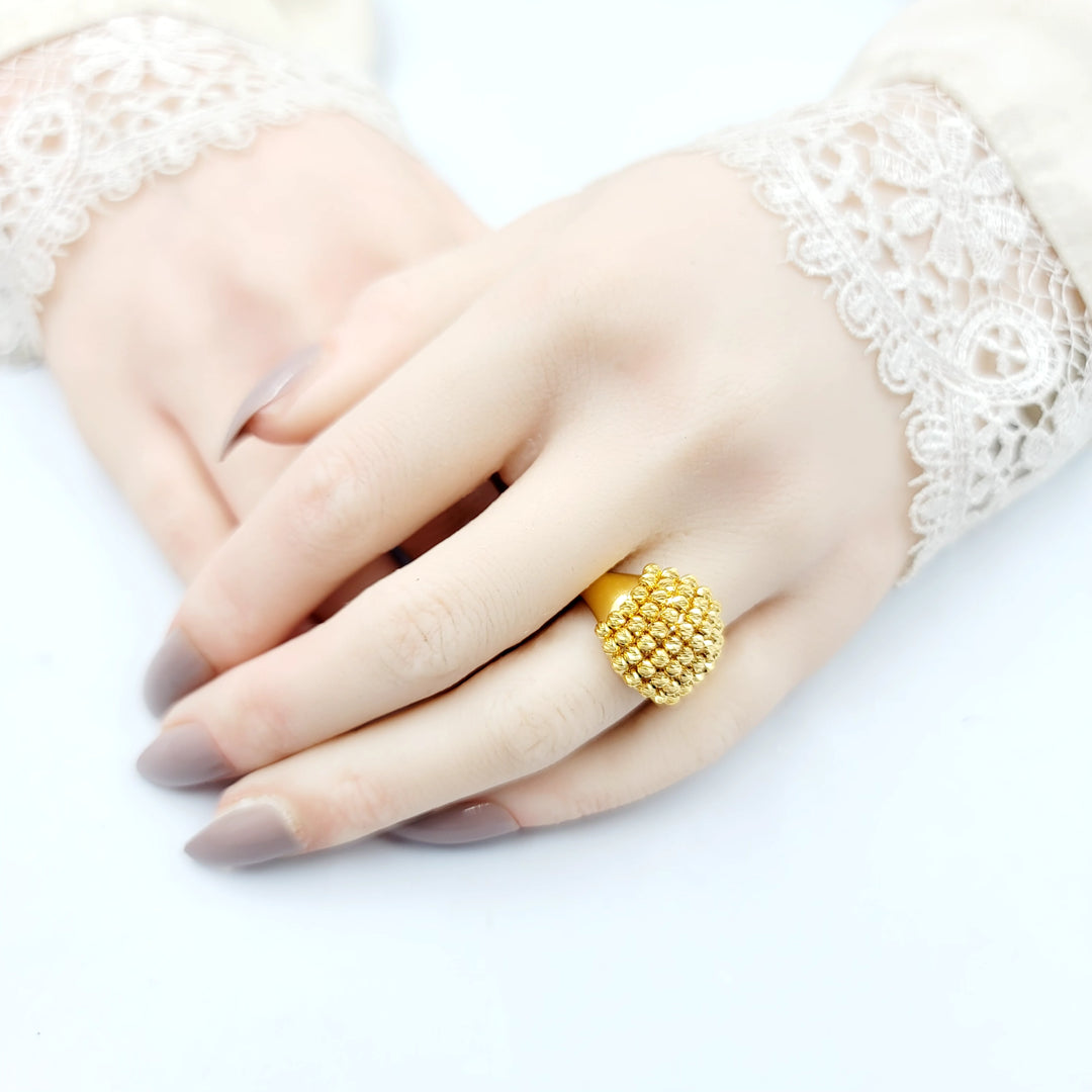 Balls Ring Made of 21K Gold by Saeed Jewelry 