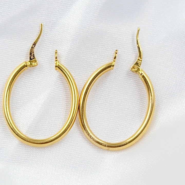 Hoop Earrings Made of 21K Gold by Saeed Jewelry 