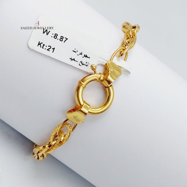 21K Gold Taft Bracelet by Saeed Jewelry - Image 6