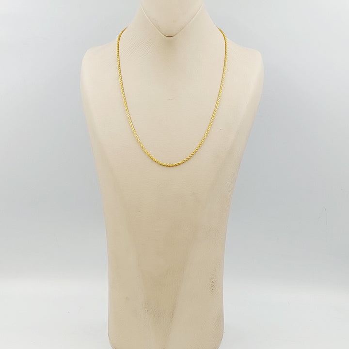 21K سنسال جدل 1.5mm-مجوهرات الشيخ سعيد-Saeed Jewelry 