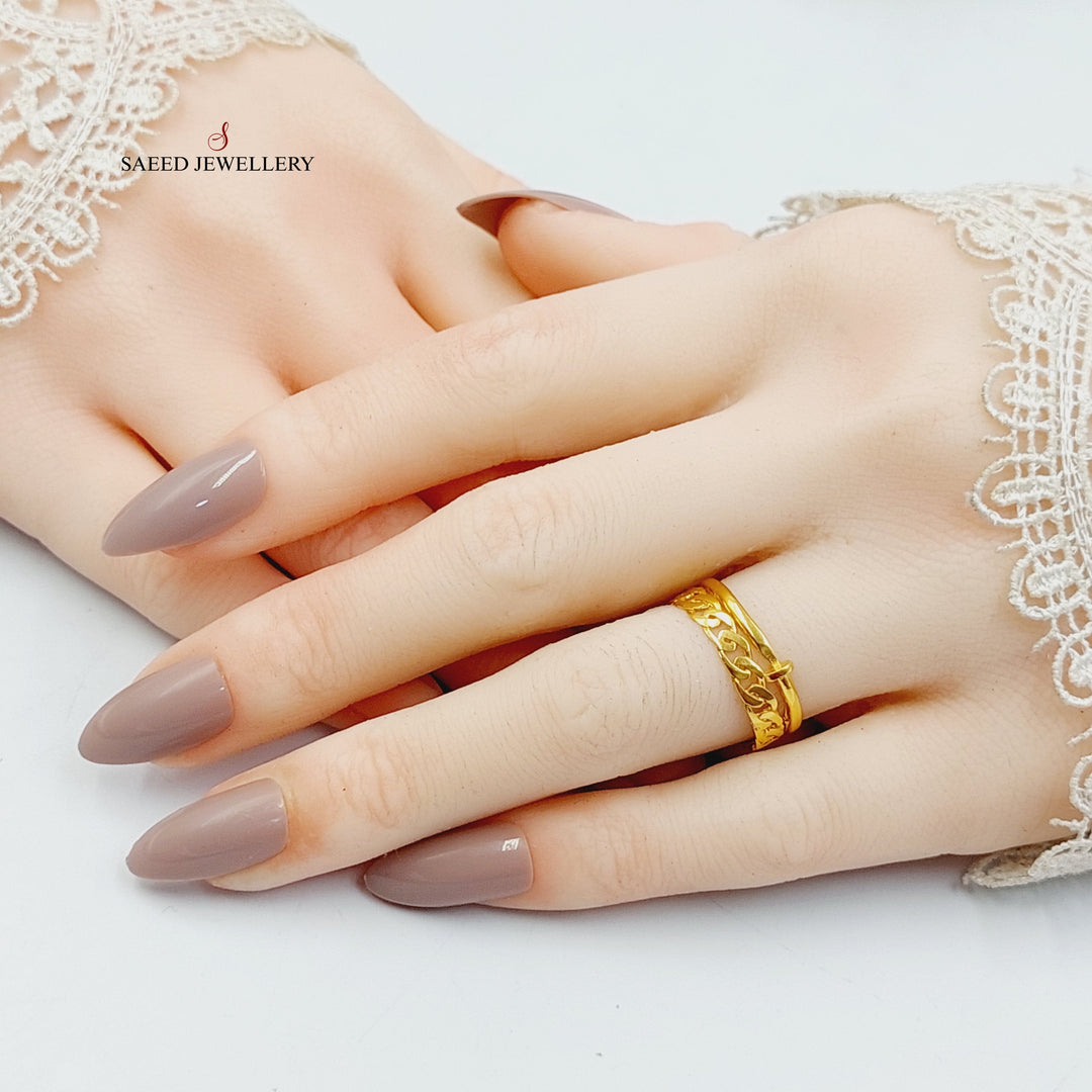 21K Gold Nail Ring by Saeed Jewelry - Image 4