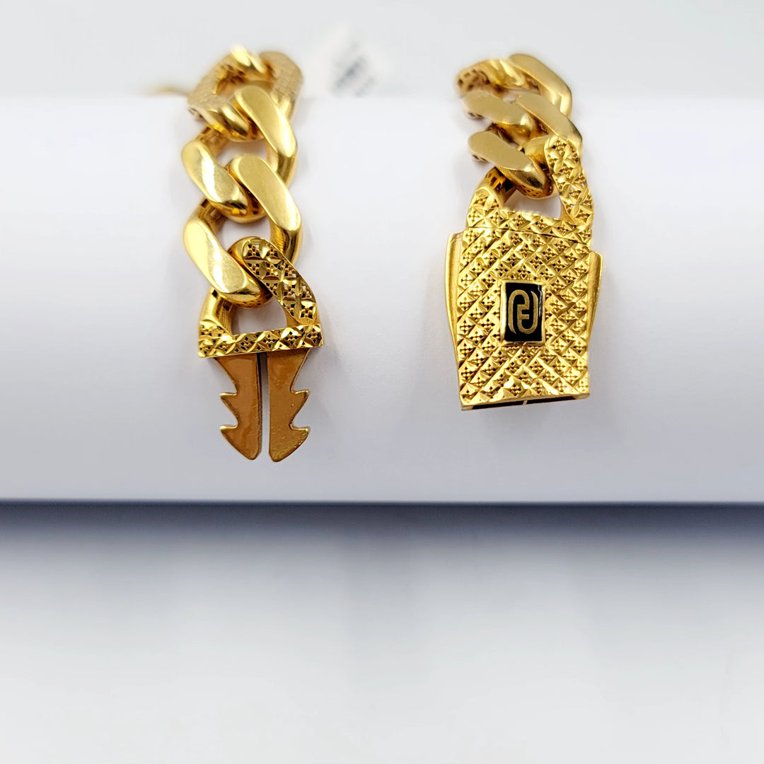 Deluxe Cuban Links Necklace Made of 21K Gold by Saeed Jewelry 