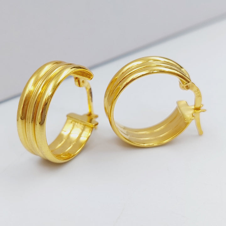 21K Gold Hoop Earrings by Saeed Jewelry - Image 15