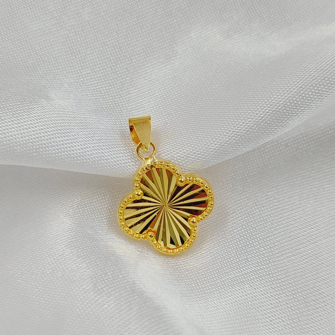 Clover Pendant Made of 18K Gold by Saeed Jewelry 