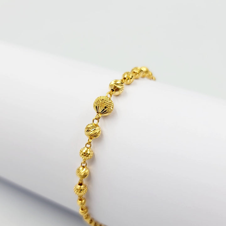 Balls Bracelet Made of 21K Gold by Saeed Jewelry 