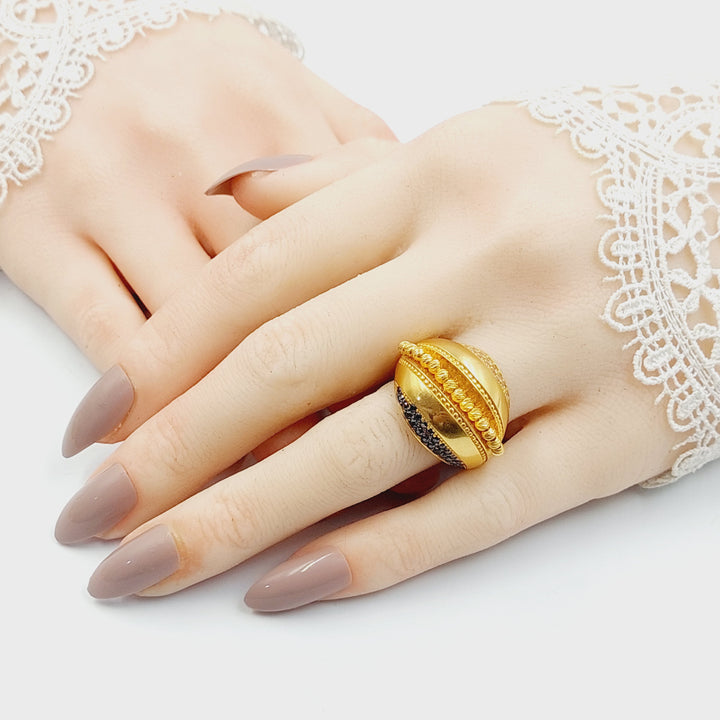 21K خاتم اكسترا-مجوهرات الشيخ سعيد-Saeed Jewelry 