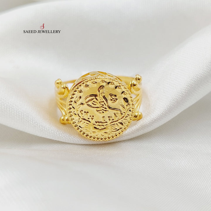 21K Gold Rashadi Ring by Saeed Jewelry - Image 2