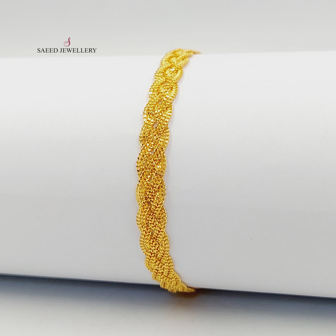 21K Gold Fancy Bracelet by Saeed Jewelry - Image 2