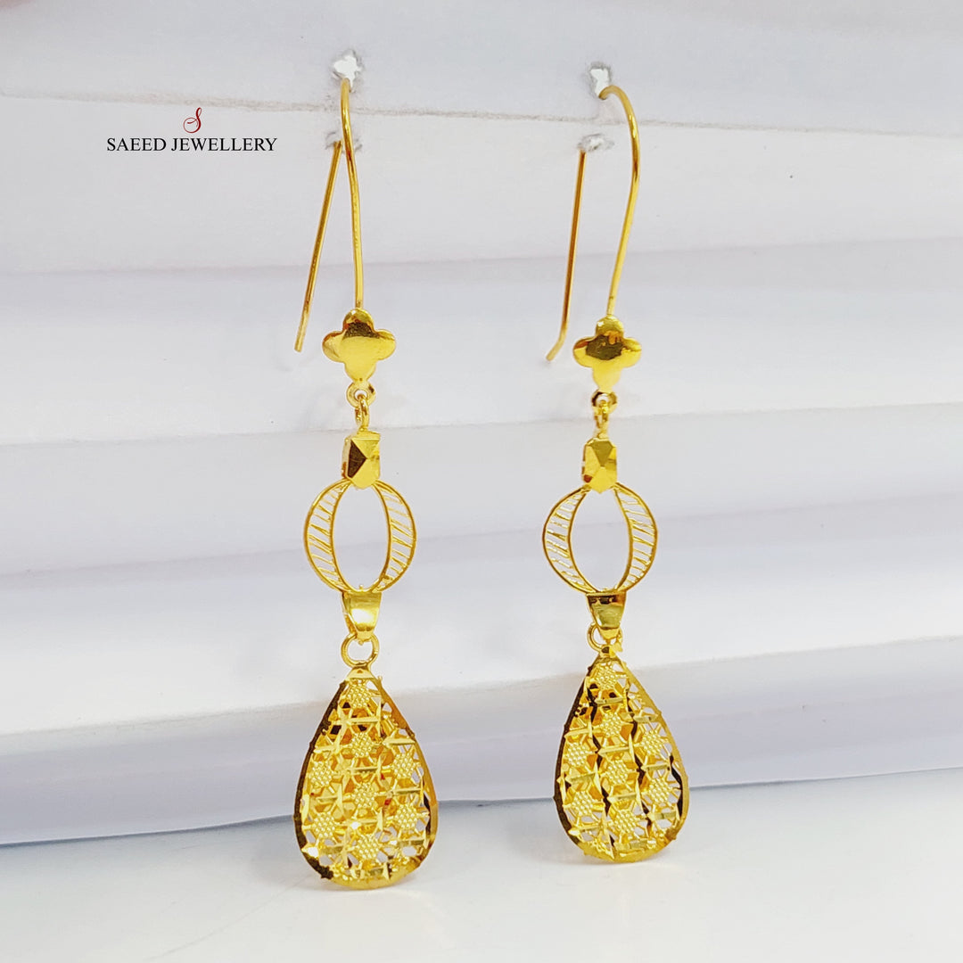 21K حلق تركي اكسترا-مجوهرات الشيخ سعيد-Saeed Jewelry 