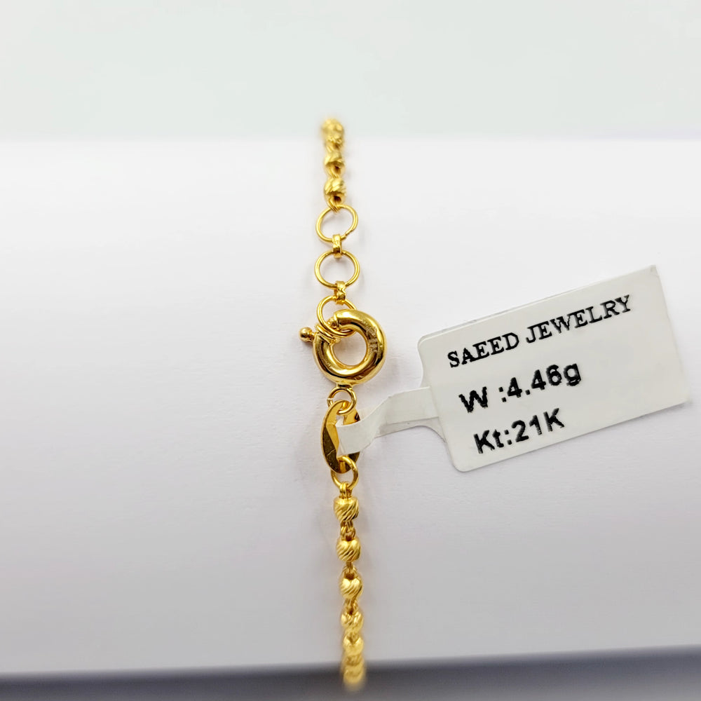 Balls Bracelet Made of 21K Gold by Saeed Jewelry 