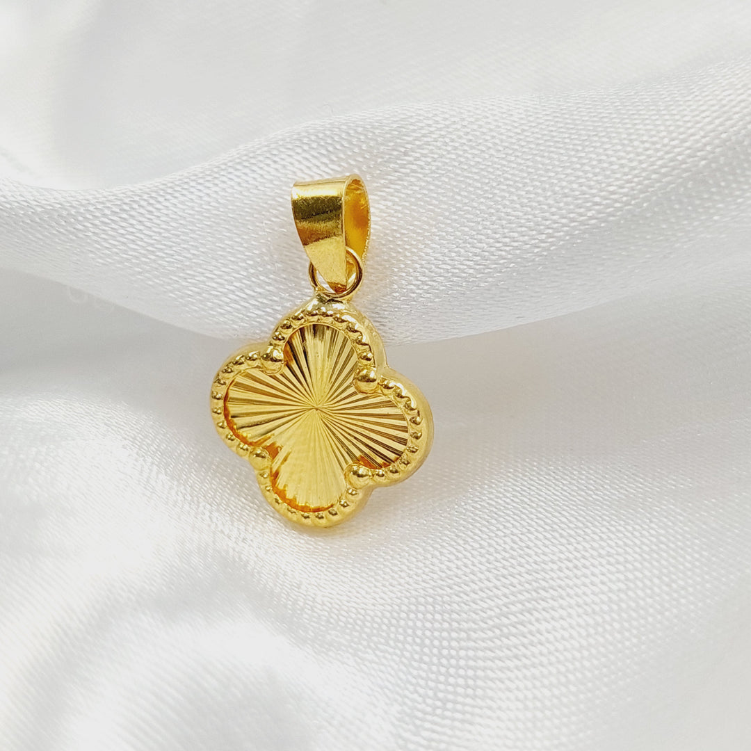 Clover Pendant Made of 18K Gold by Saeed Jewelry 