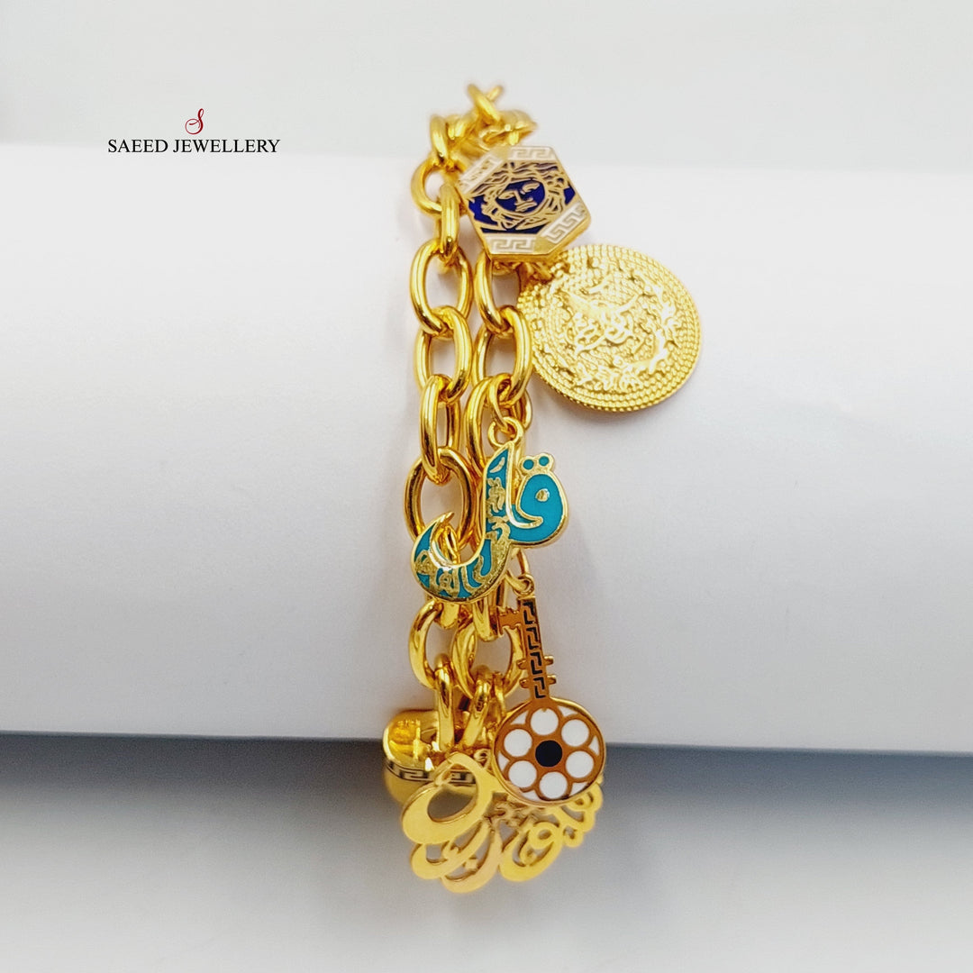 21K اسوارة دنانديش مينا-مجوهرات الشيخ سعيد-Saeed Jewelry 