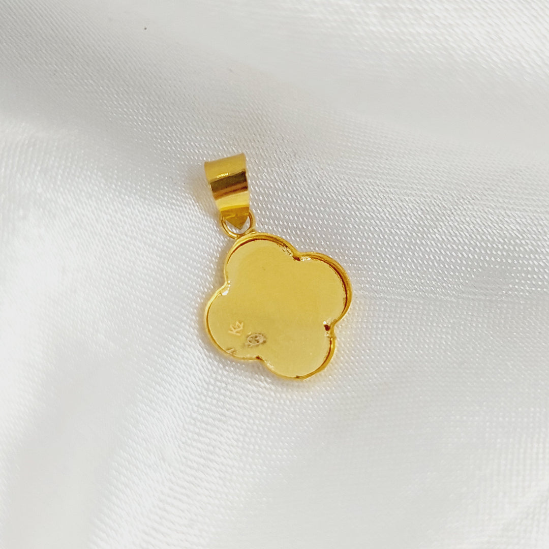 Clover Pendant Made of 18K Gold by Saeed Jewelry 