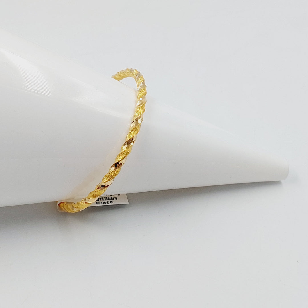 21K سحبة جدل مفرغ-مجوهرات الشيخ سعيد-Saeed Jewelry 