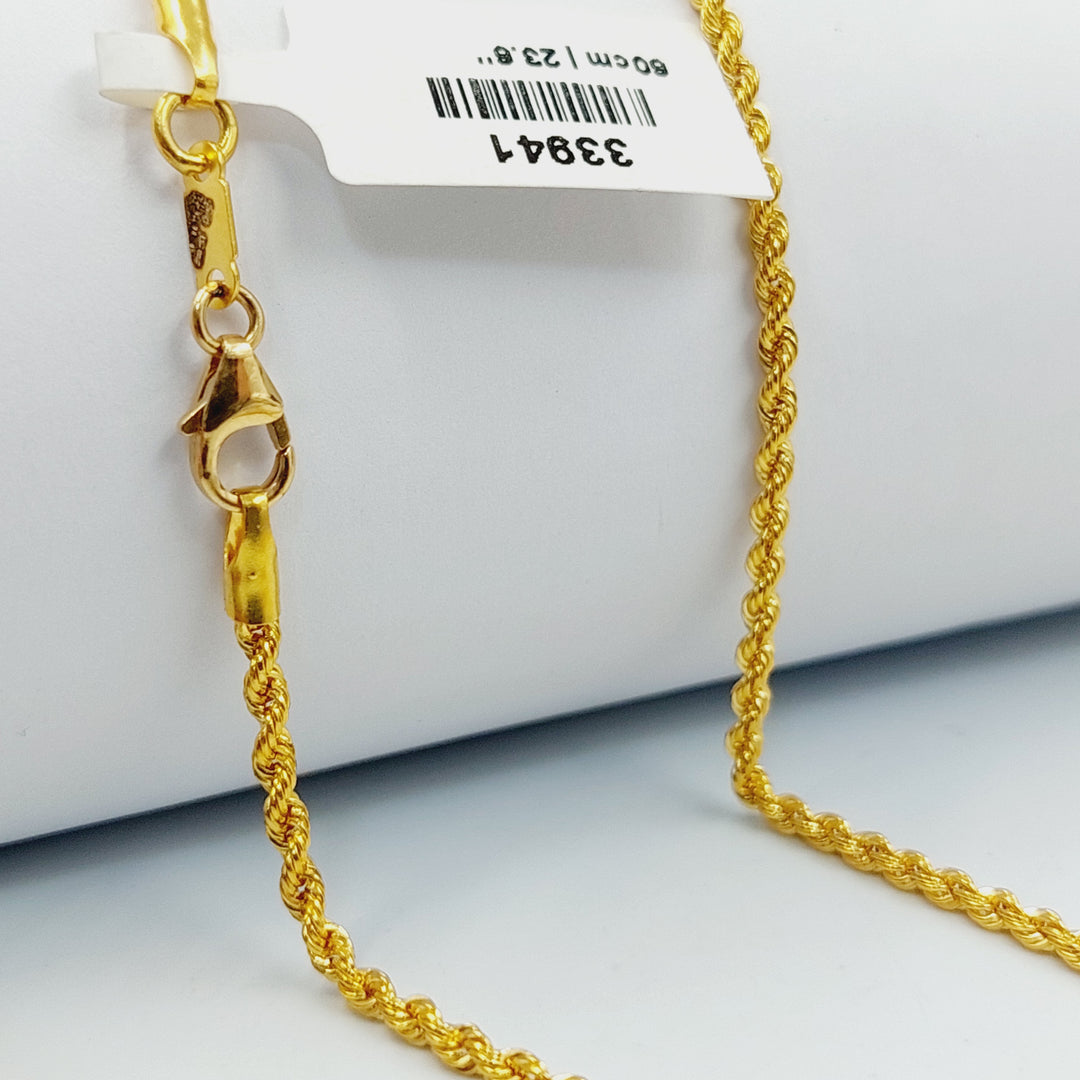 21K سنسال جدل 1.5mm-مجوهرات الشيخ سعيد-Saeed Jewelry 