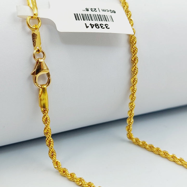 21K سنسال جدل 1.5mm-مجوهرات الشيخ سعيد-Saeed Jewelry 